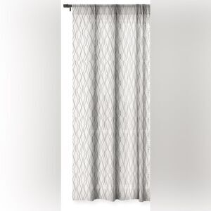 Society 6 Sheer Fuge Slate Single Curtain Panel - 90 x 50”